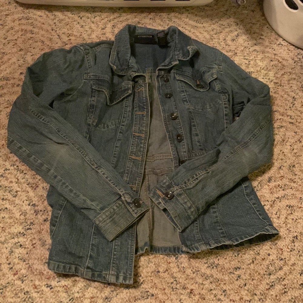 Axcess stretch women’s blue denim jacket